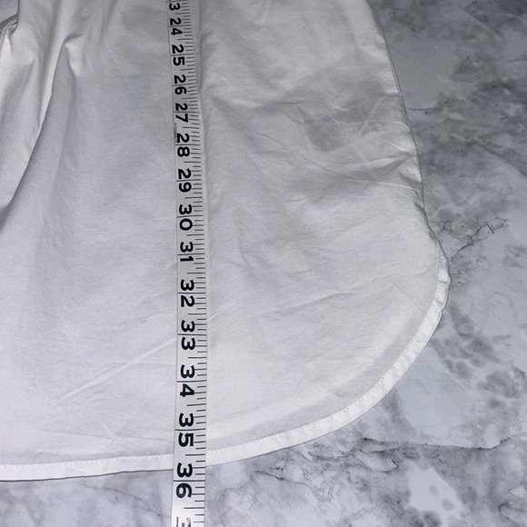 OLD NAVY WOMENS SHIRT DRESS WHITE SHORT SLEEVE Sz MD NEW - Picture 11 of 11